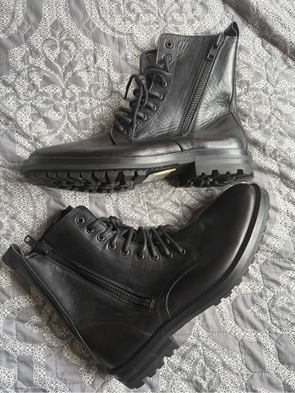 The Kooples Legend Black Calf Leather Moto Boots NWOB Sz Fr 42/US 8 Ret $385 - Picture 7 of 9